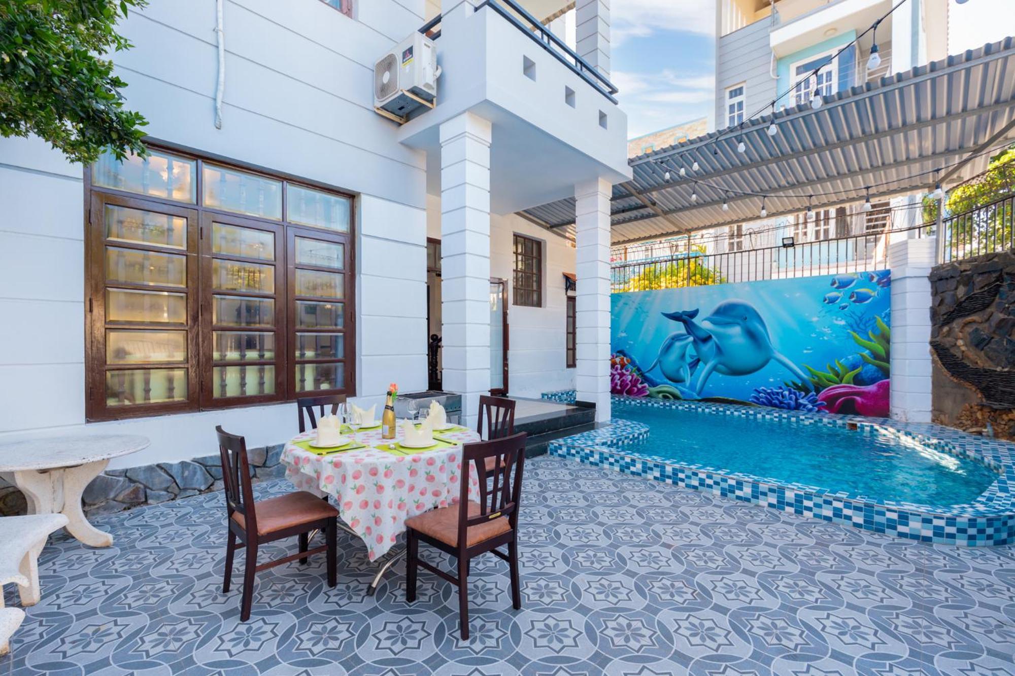 Villa Ho Boi 47 - Gan Bien Bai Sau - Phong Khach Co May Lanh Vung Tau Extérieur photo